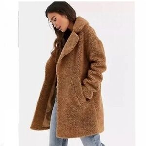 Abercrombie & Fitch Brown Women’s Teddy Coat Size XS